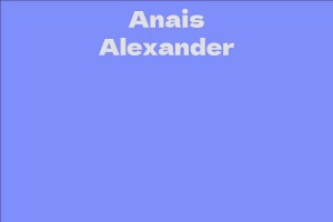 Anais Alexander
