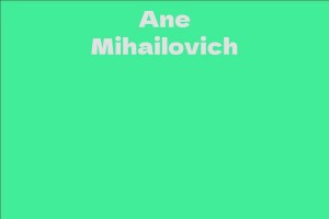 Ane Mihailovich