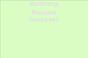 Anthony Ramos (soccer)
