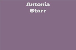 Antonia Starr