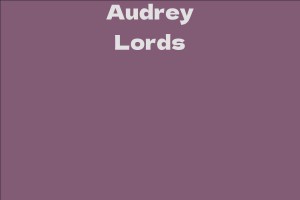 Audrey Lords