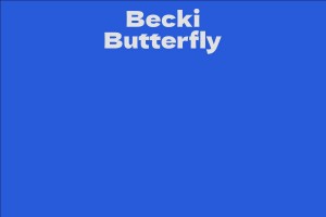 Becky butterfly фото