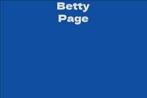 Betty Page - Facts, Bio, Career, Net Worth | AidWiki