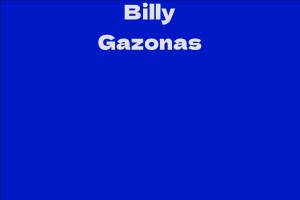 Billy Gazonas