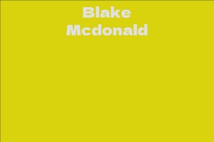 Blake Mcdonald