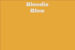 Blondie Blow