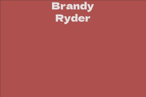 Brandy Ryder