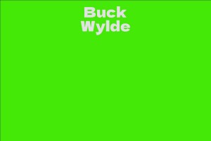 Buck Wylde