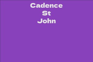 Cadence St John
