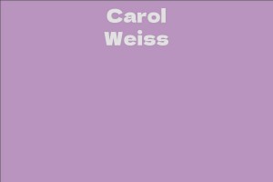 Carol Weiss