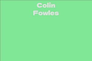 Colin Fowles