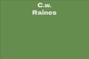 C.w. Raines