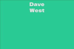 Dave West - Facts, Bio, Career, Net Worth | AidWiki