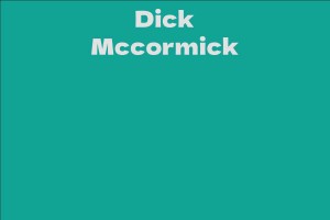 Dick Mccormick