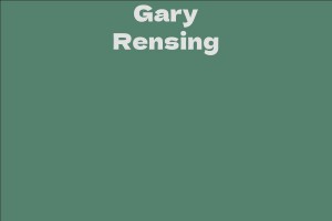Gary Rensing - Facts, Bio, Career, Net Worth | AidWiki