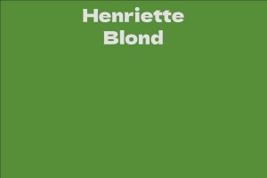 Henriette Blond