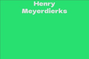 Henry Meyerdierks