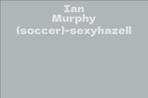 Ian Murphy (soccer)-sexyhazell