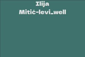 Ilija Mitić-levi_well
