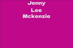 Jenny Lee Mckenzie