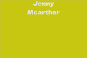 Jenny Mcarther