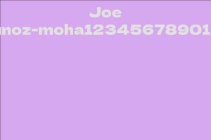 Joe Munoz-moha1234567890123