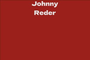 Johnny Reder