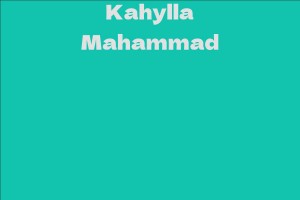 Kahylla Mahammad
