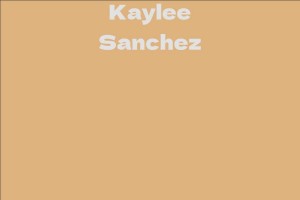 Kaylee Sanchez