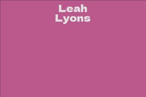 Leah Lyons