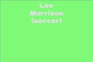 Lee Morrison (soccer)