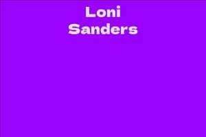 Loni Sanders
