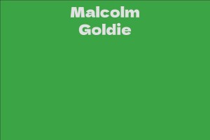 Malcolm Goldie