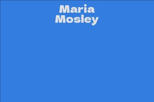 Maria Mosley