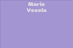Marie Vesela