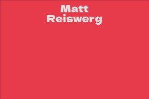 Matt Reiswerg