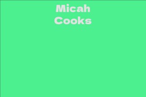 Micah Cooks