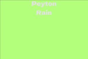 Peyton Rain