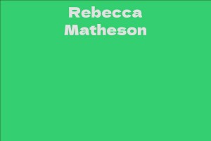 Rebecca Matheson