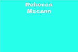 Rebecca Mccann