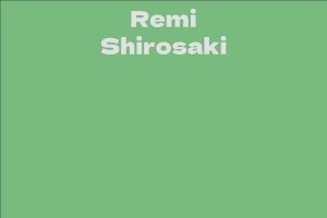 Remi Shirosaki