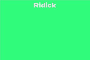 Ridick