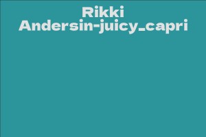 Rikki Andersin-juicy_capri