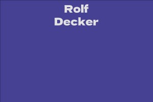 Rolf Decker