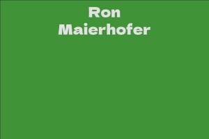 Ron Maierhofer