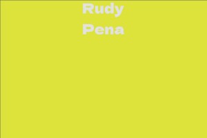 Rudy Pena