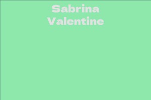 Sabrina Valentine
