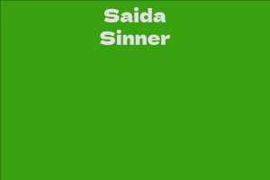 Saida Sinner - Facts, Bio, Career, Net Worth | AidWiki