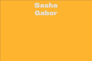 Sasha Gabor