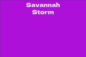 Savannah Storm